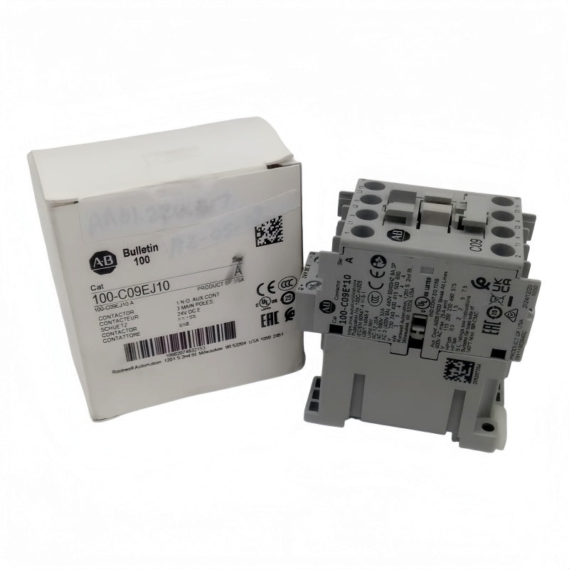 Allen-Bradley 100-C09EJ10 9A 24V DC 1 N.O. Screw Terminal IEC Contactor