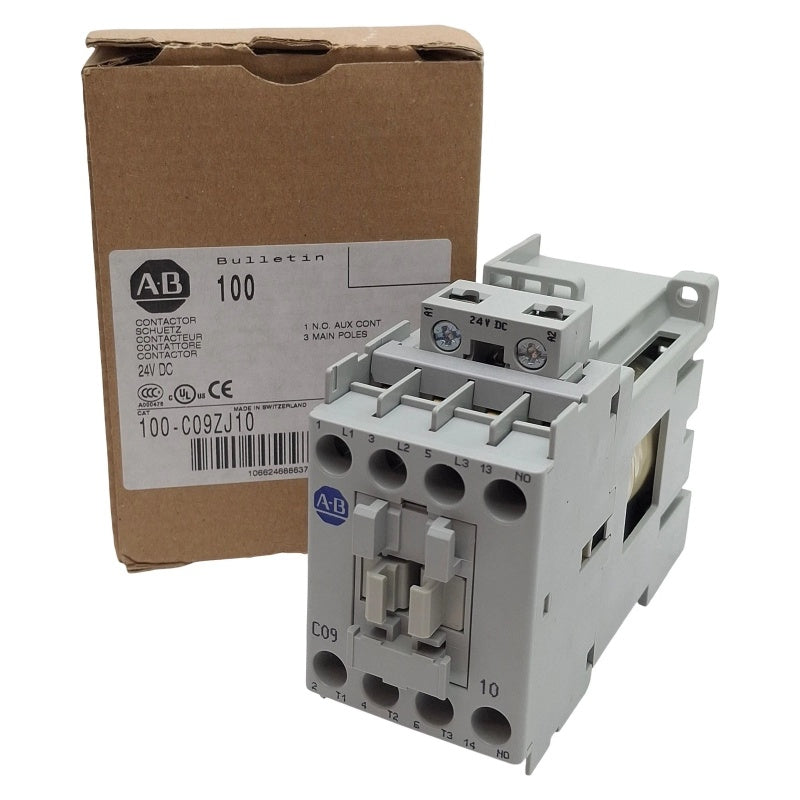 Allen-Bradley 100-C09ZJ10 9A 24V DC 3-Pole IEC Contactor