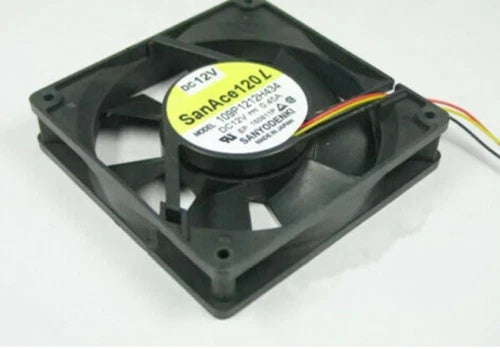Sanyo Denki 109P1212H434 DC Axial Cooling Fan 12V 0.45A 120x120x25mm