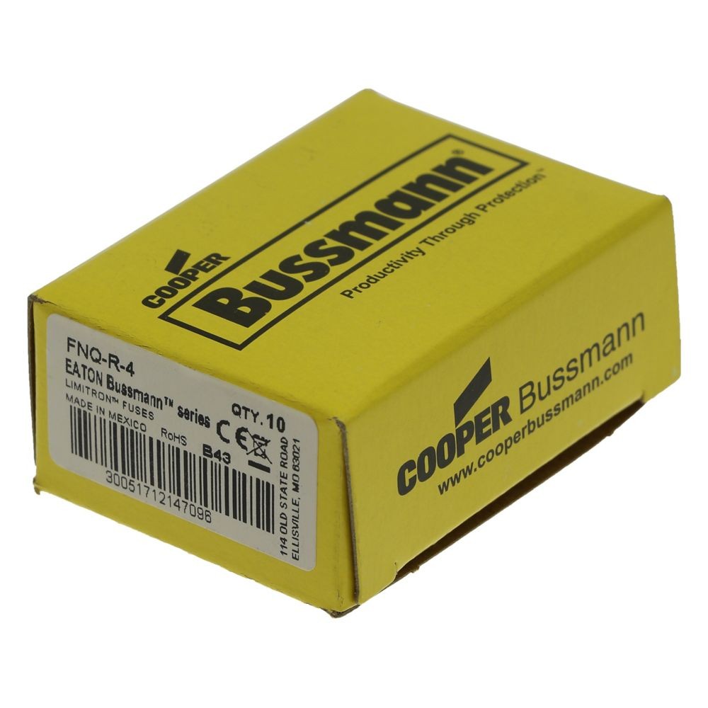 Eaton Bussmann FNQ-R-4 Series Time-delay Fuse 4A 600V FNQ-R-4
