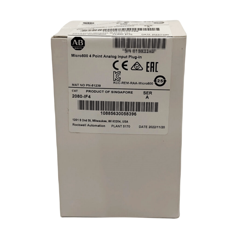 Allen-Bradley 2080-IF4 4 Point Analog Input Plug-in Module