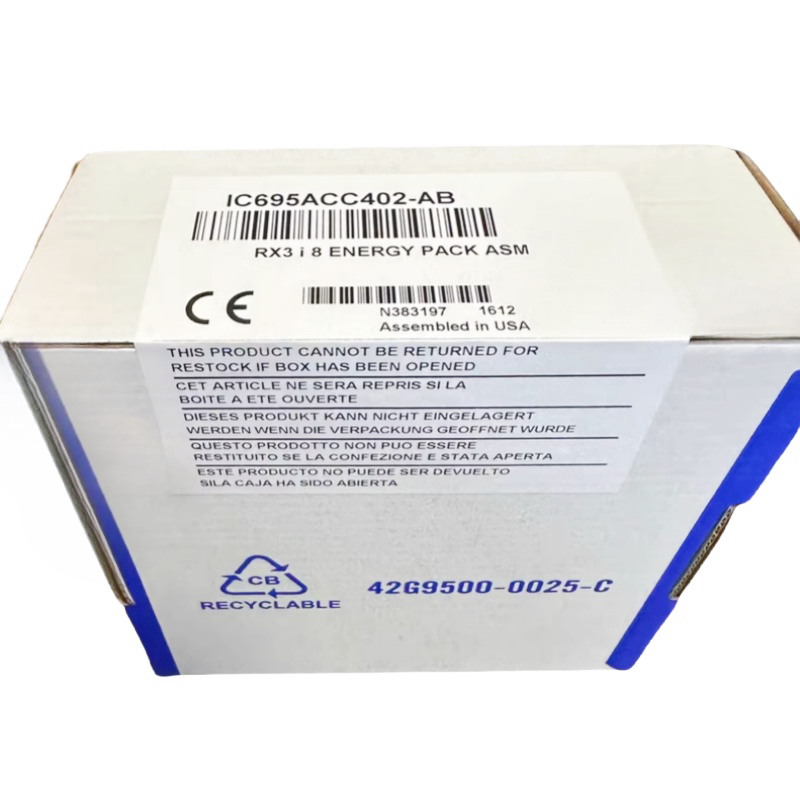 Emerson IC695ACC402-AB PACSystems RX3i Energy Pack Industrial Supplier