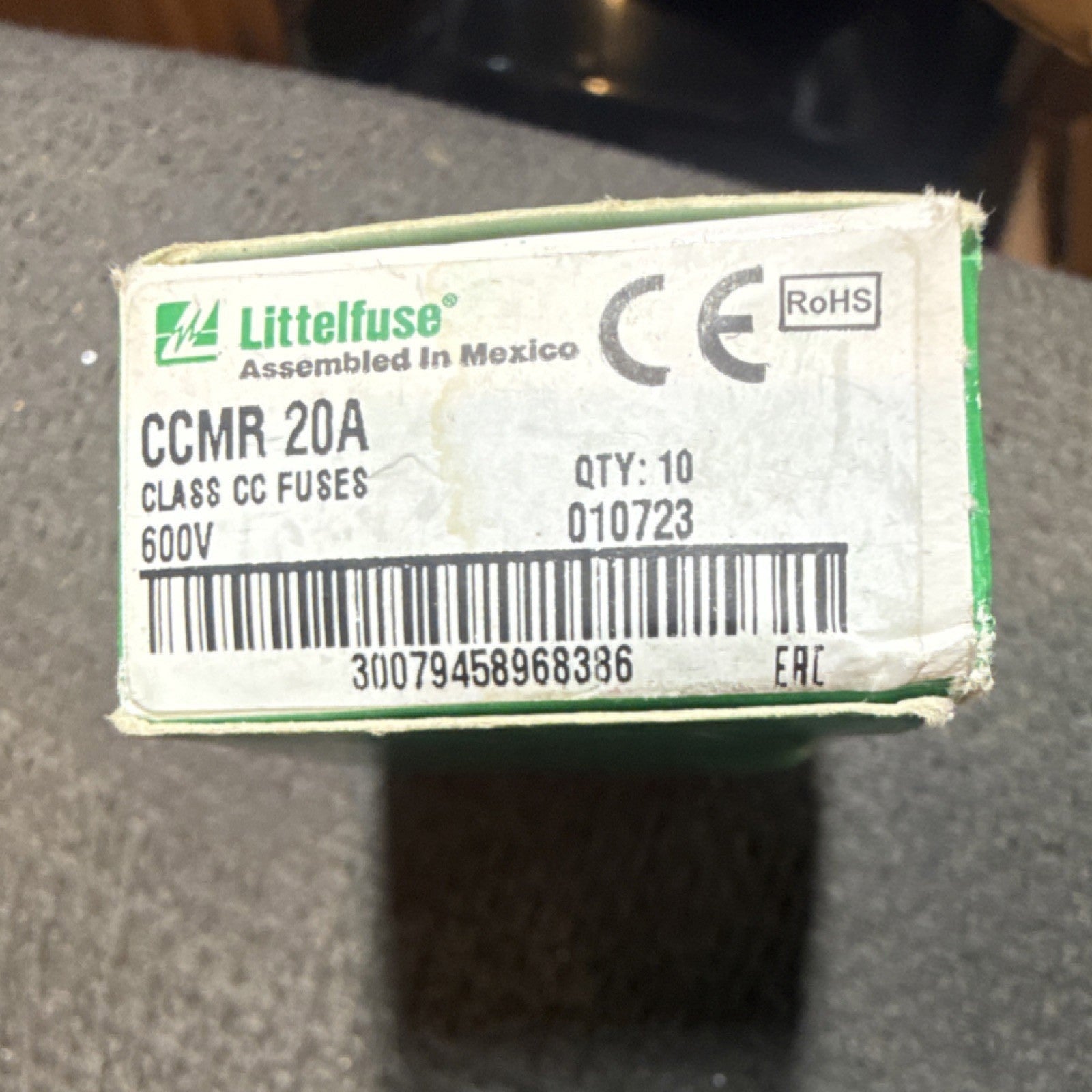 Littelfuse CCMR-20 CC Cartridge HRC Fuses 600V Fast Shipping