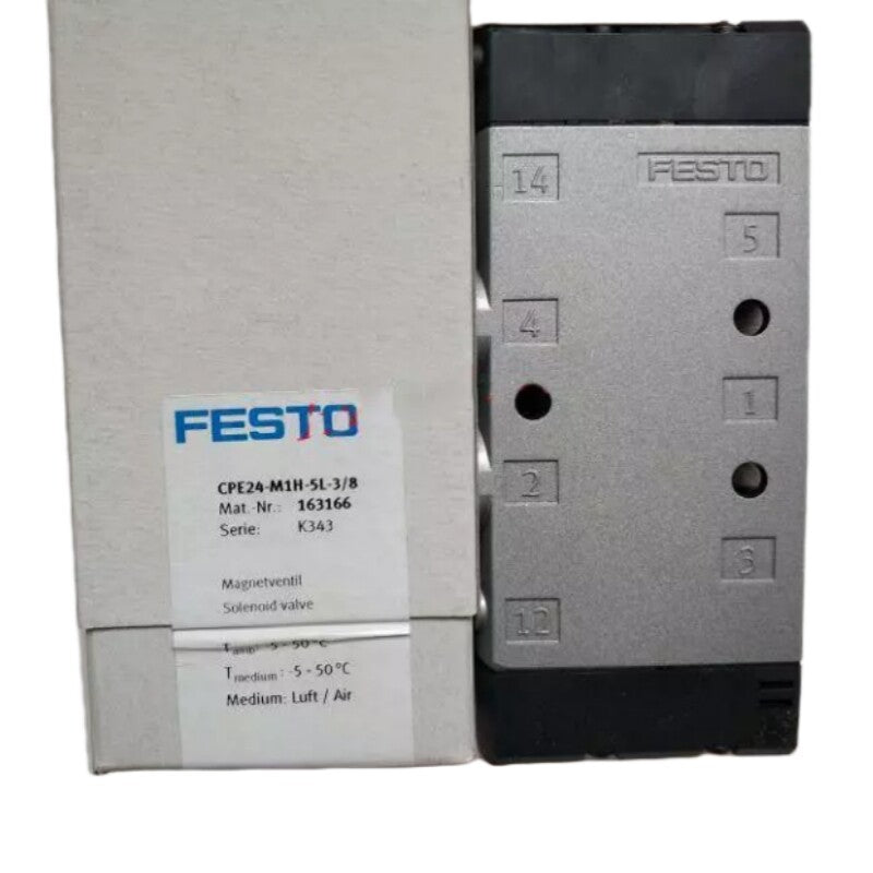 Festo CPE24-M1H-5L-3/8 Solenoid Valve 24VDC Industrial Supplier Fast Delivery