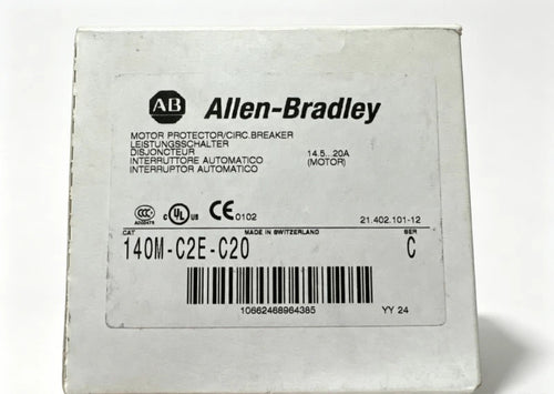 Allen-Bradley 140M-C2E-C20 Motor Protection Circuit Breaker 14.5-20A 3-Pole