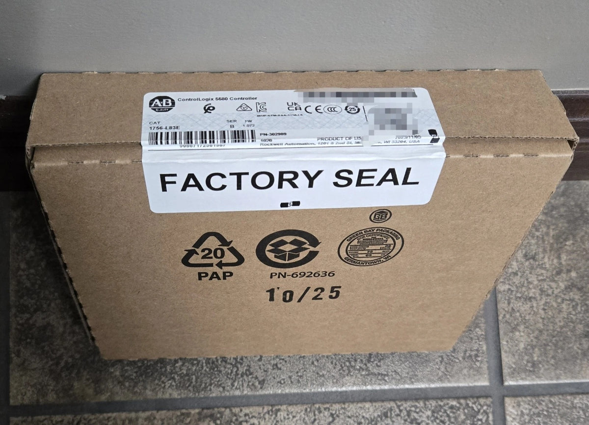 Allen-Bradley 1756-L83E ControlLogix 5580 PLC Controller 10MB 1Gb Ethernet