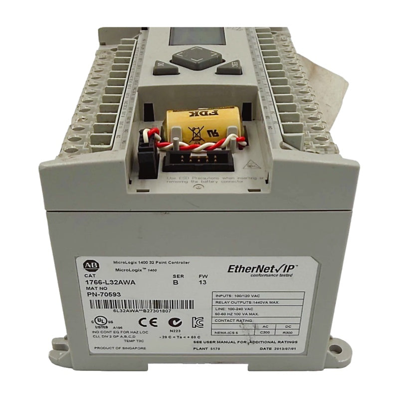 Allen-Bradley 1766-L32AWA 32-Point MicroLogix 1400 Controller