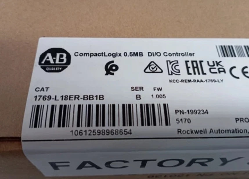 Allen-Bradley 1769-L18ER CompactLogix PLC Controller 512KB Dual EtherNet/IP