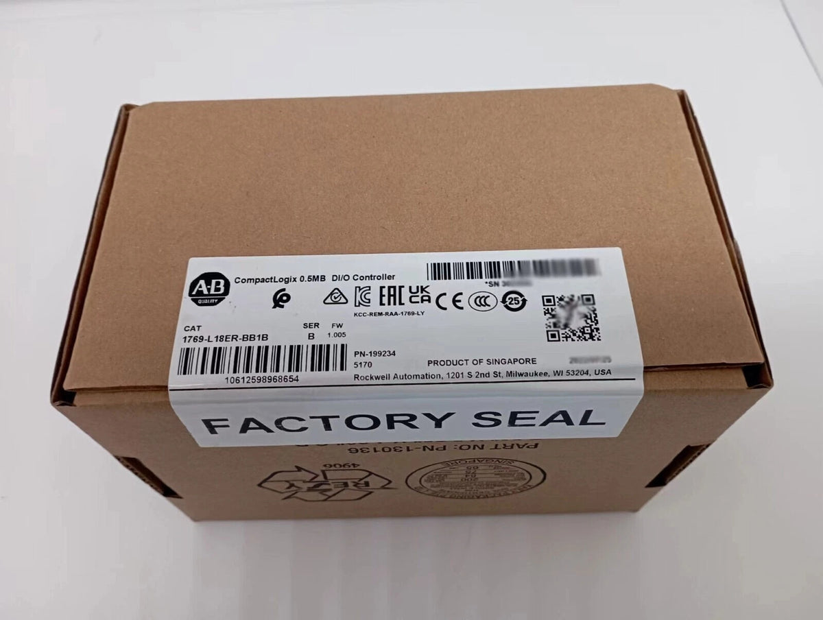 Allen-Bradley 1769-L18ER CompactLogix PLC Controller 512KB Dual EtherNet/IP