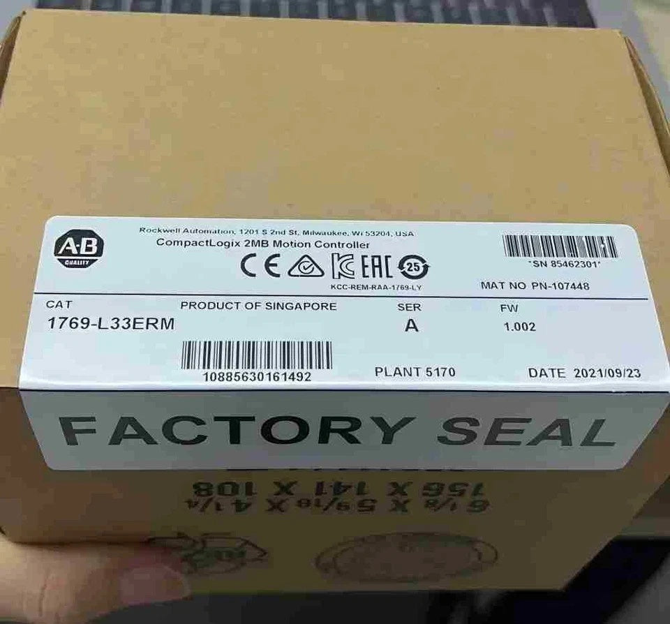 Allen-Bradley 1769-L33ERM CompactLogix PLC Controller 2MB EtherNet/IP