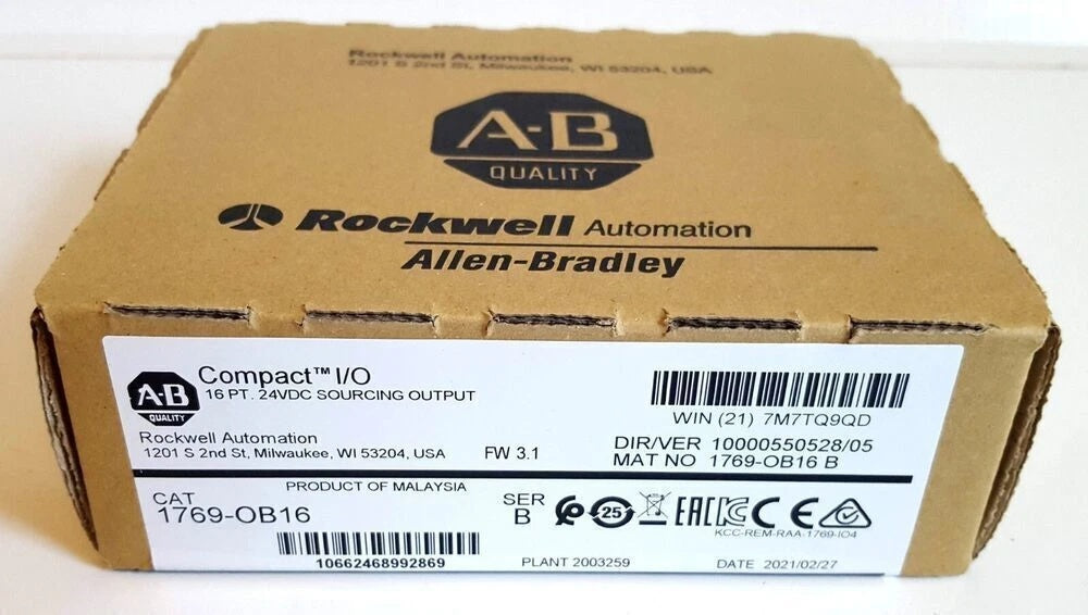 Allen-Bradley 1769-OB16 Compact I/O Output Module 16-Point 24V DC
