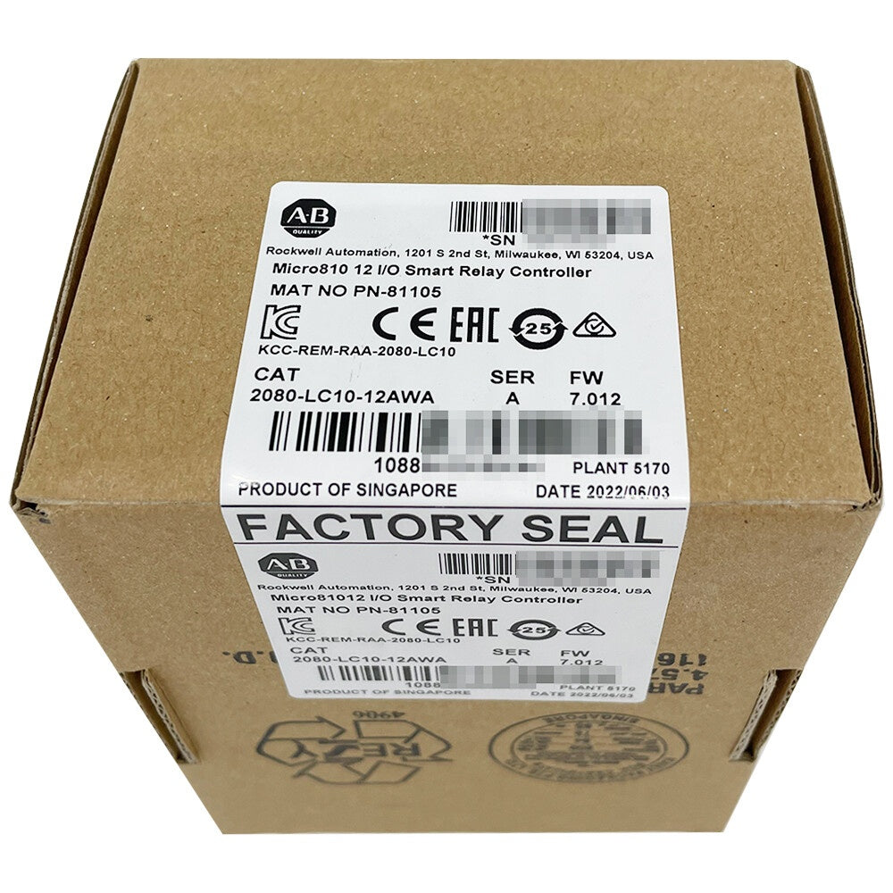 Allen-Bradley Brand  New 2080-LC10-12QBB PLC Controller