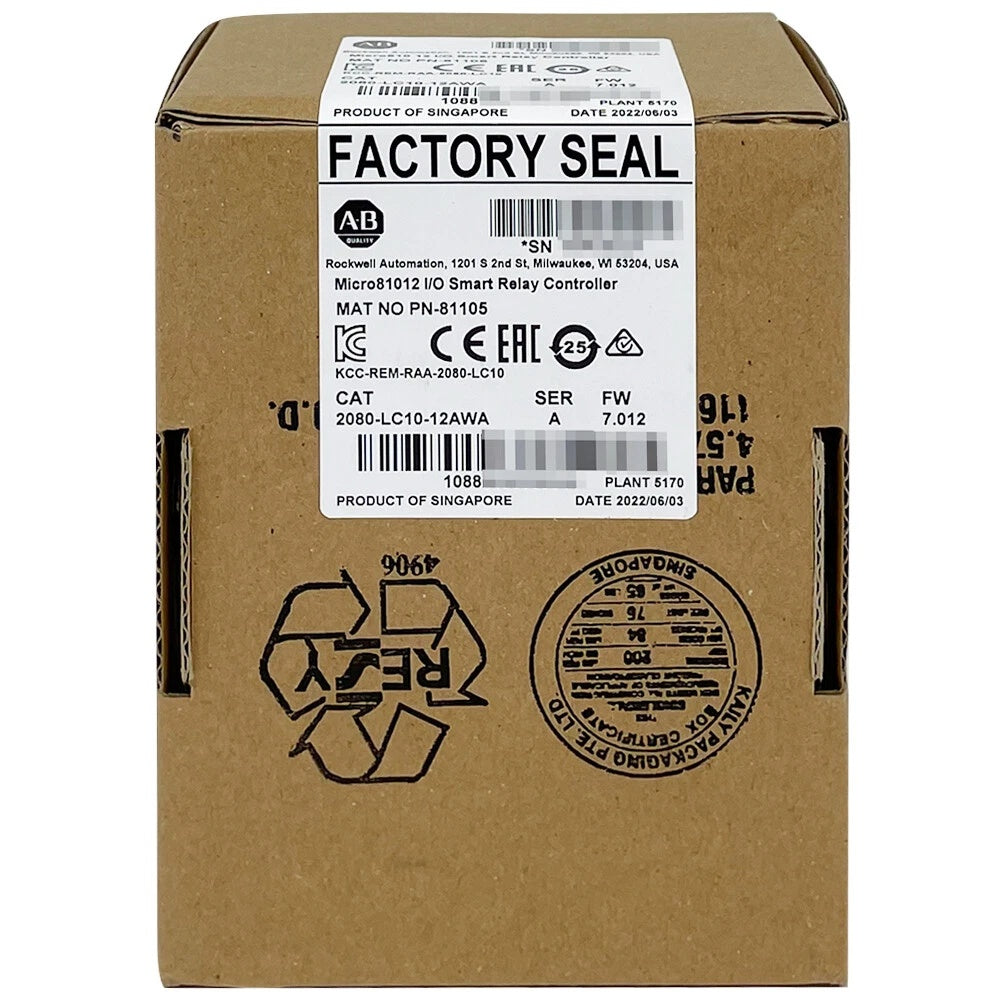 Allen-Bradley Brand  New 2080-LC10-12QBB PLC Controller