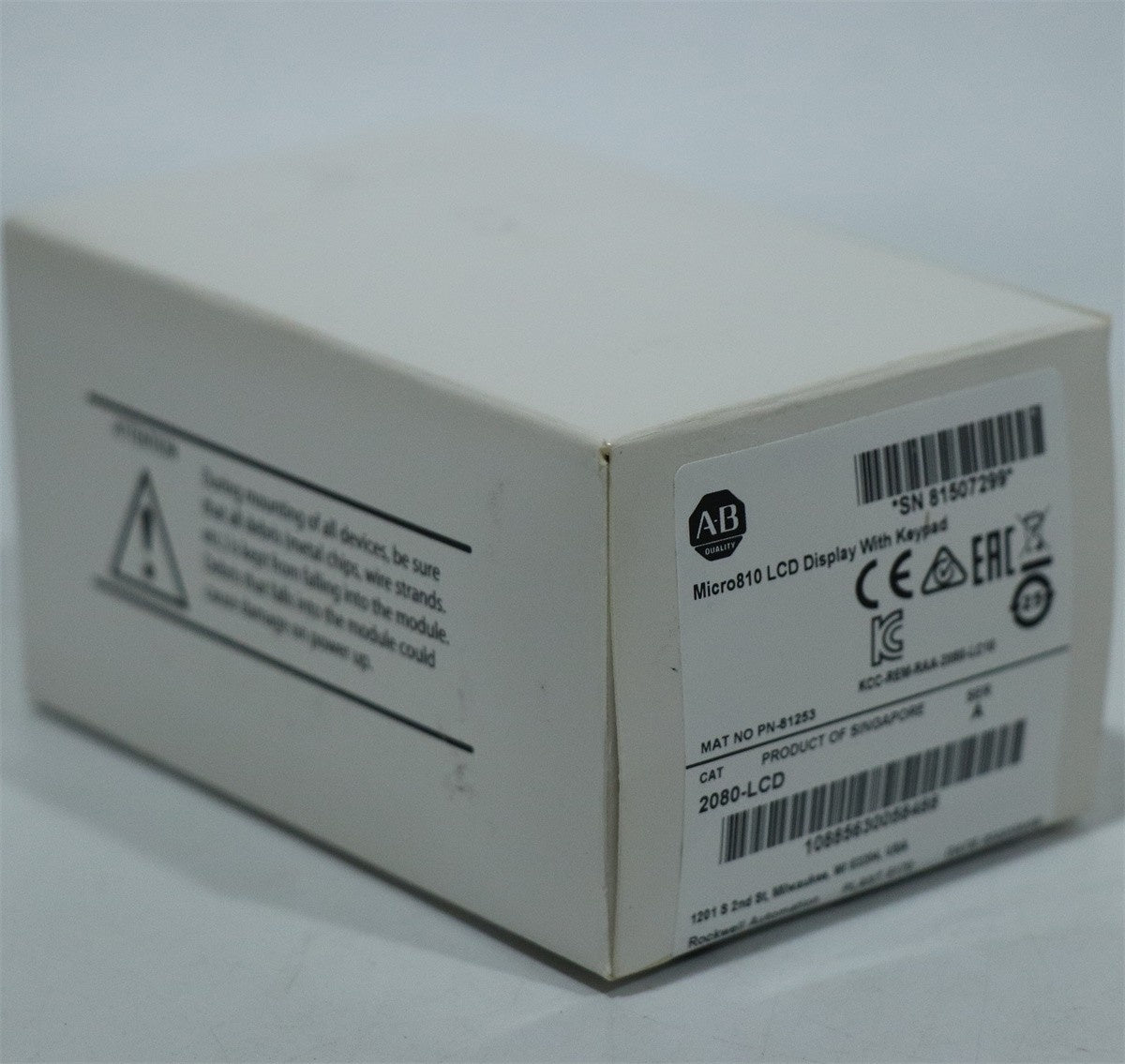 Allen-Bradley 2080-LCD Micro810 LCD Display 1.5-Inch Keypad Module
