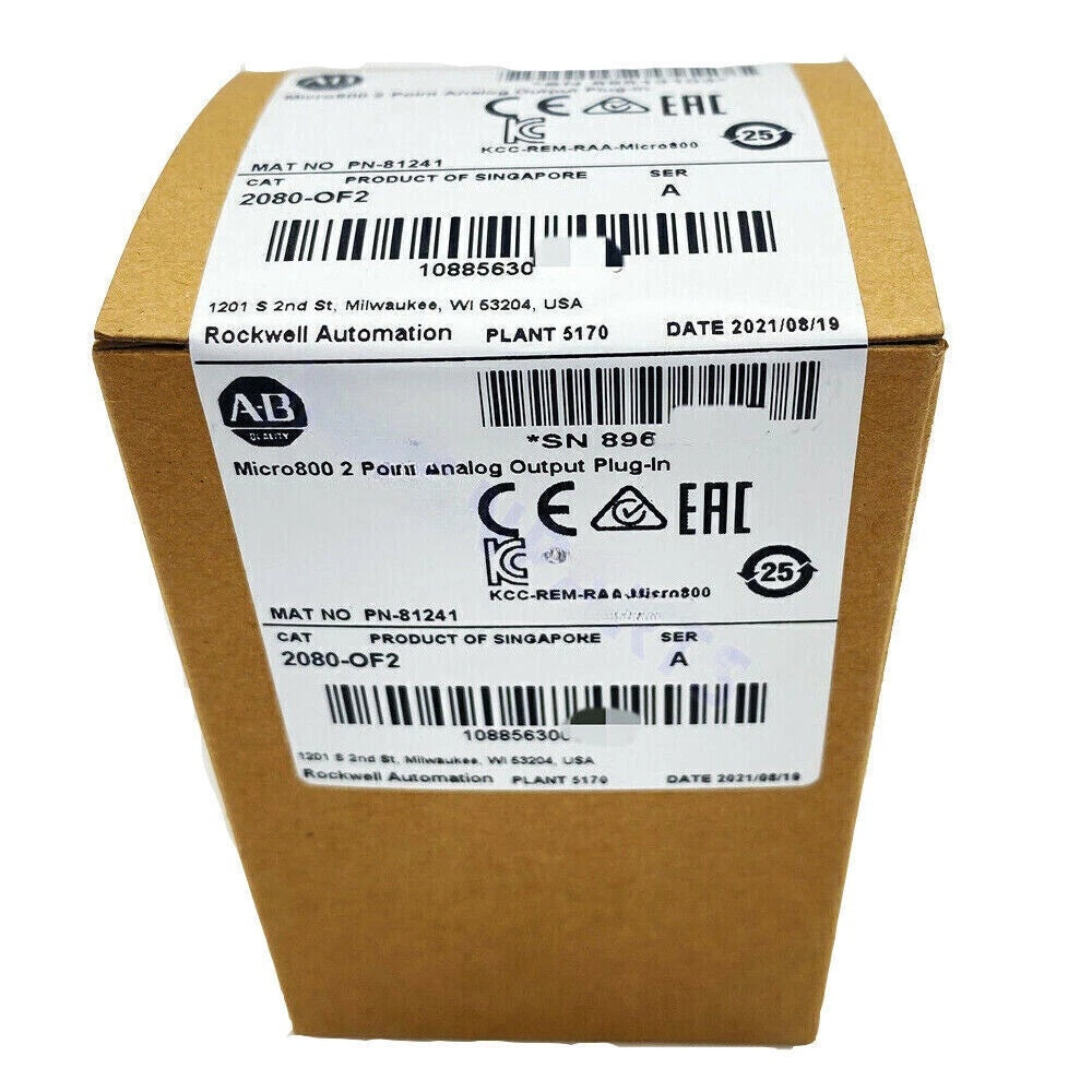 Allen-Bradley Brand New 2080-OF2 Micro800 Analog Output Module