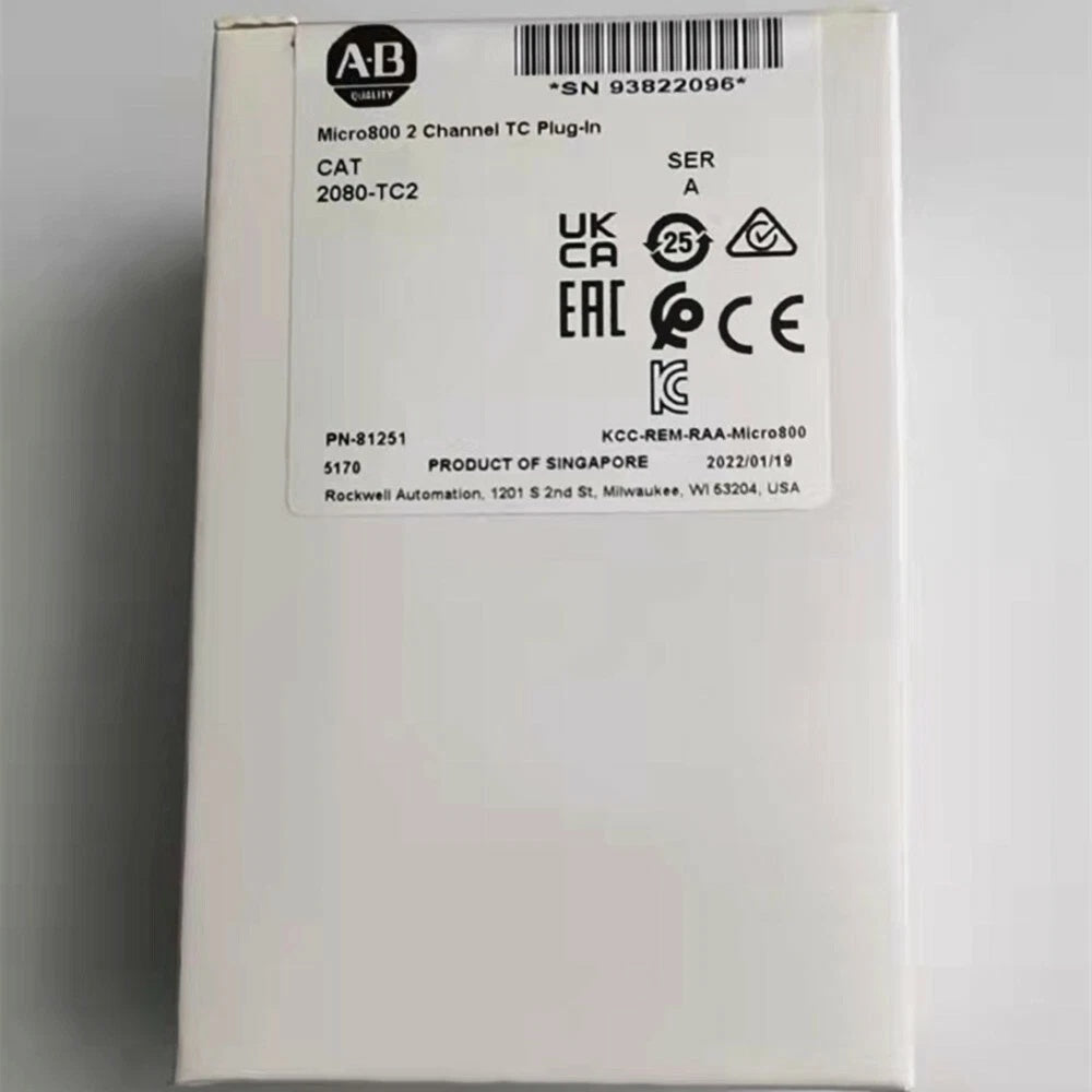 Allen-Bradley 2080-TC2 Micro800 Thermocouple Input Module  Fast ship