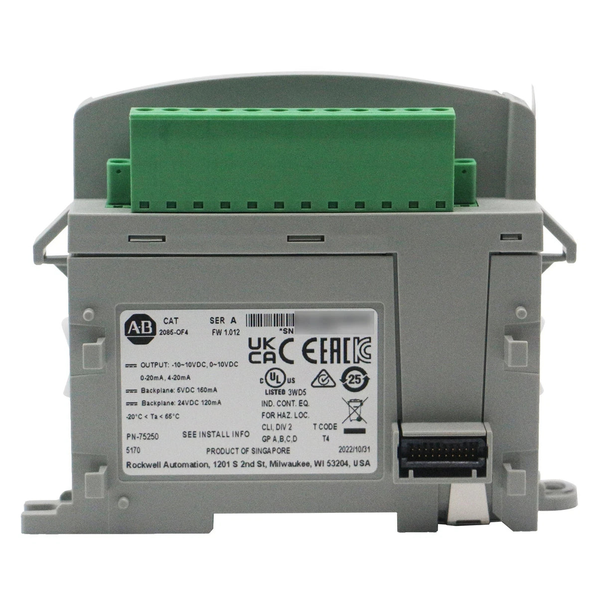 Allen-Bradley 2085-OF4 Micro800 Analog Output Module 4-Channel 12-Bit