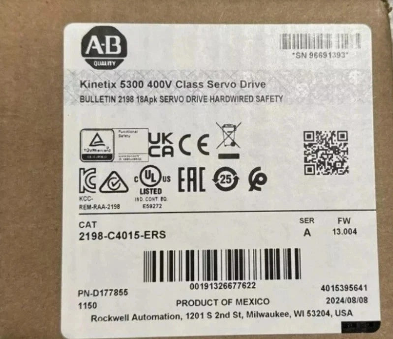 Allen-Bradley 2198-C4015-ERS Kinetix 5300 Servo Drive 480V 2.78kW 5.2A