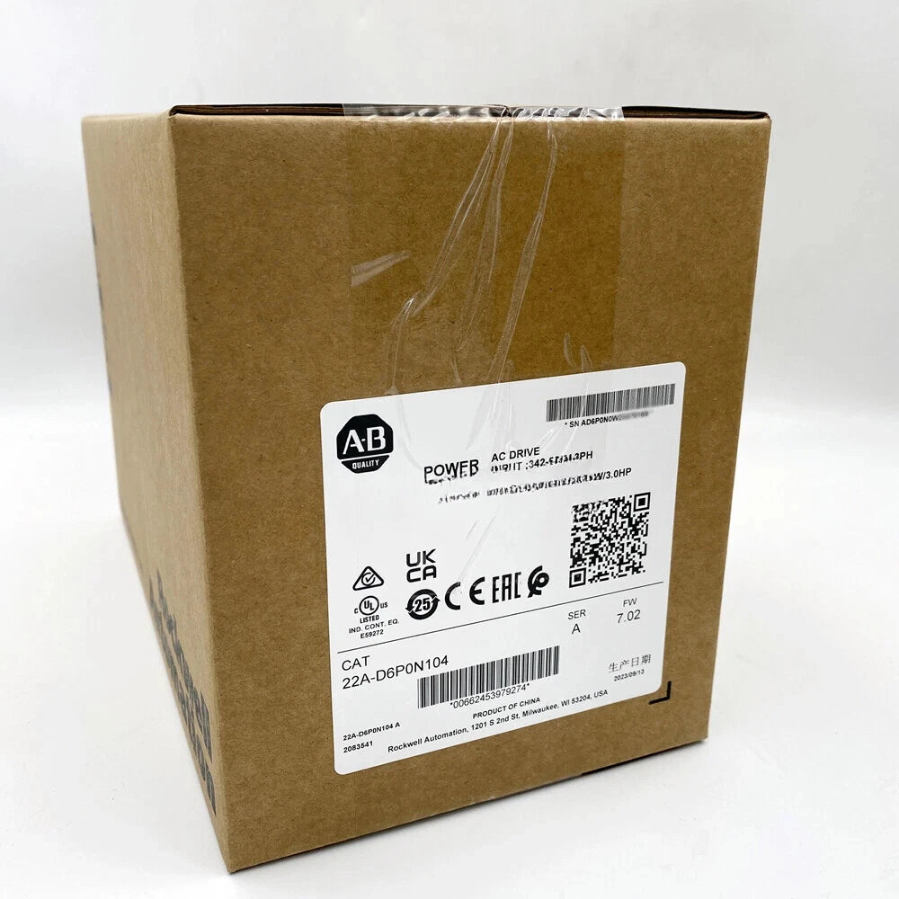 Allen-Bradley 22A-D6P0N104 PowerFlex 4 AC Drive 2.2kW 480VAC
