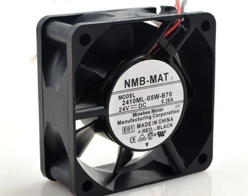 NMB-MAT 2410ML-05W-B70 DC Axial Fan 24V 60x60x25mm 6800RPM