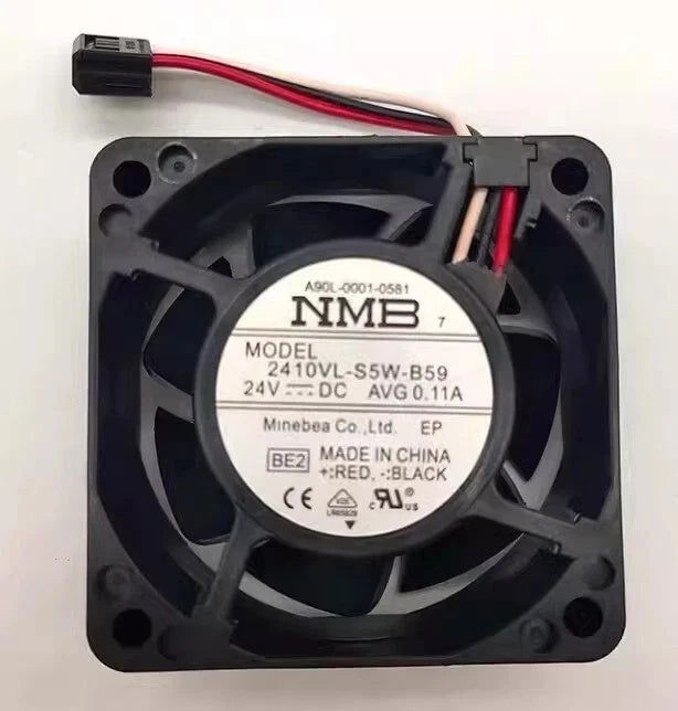 NMB-MAT 2410VL-S5W-B59 DC Axial Fan 24V 0.11A 60x60x25mm