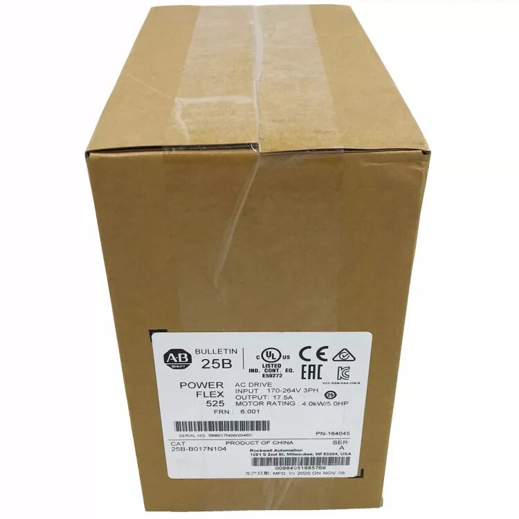 Allen-Bradley 25B-B017N104 PowerFlex 525 AC Drive 4kW 17.5A 200-240VAC