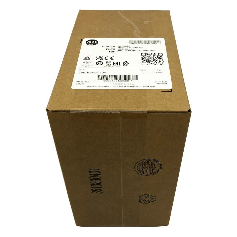 Allen-Bradley 25B-B5P0N104 PowerFlex 525 AC Drive 0.75kW 5A 200-240VAC