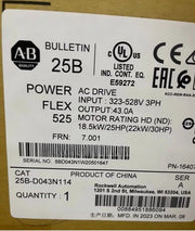 Allen-Bradley 25B-D043N114 PowerFlex 525 AC Drive 22kW 43A 380-480VAC