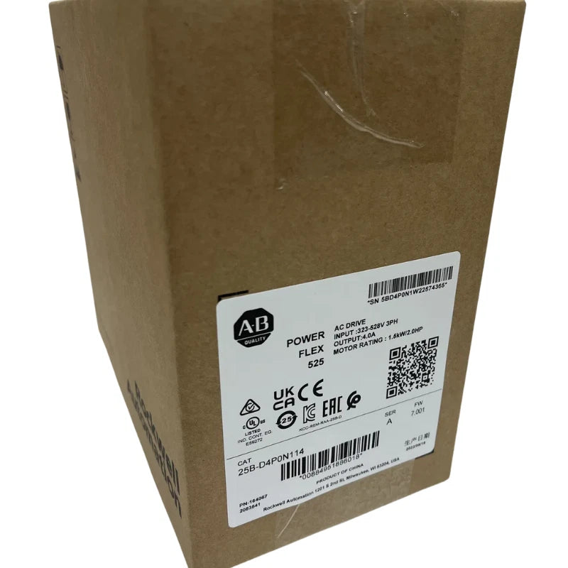 Allen-Bradley 25B-D4P0N114 PowerFlex 525 AC Drive 1.5kW 4A 380-480VAC