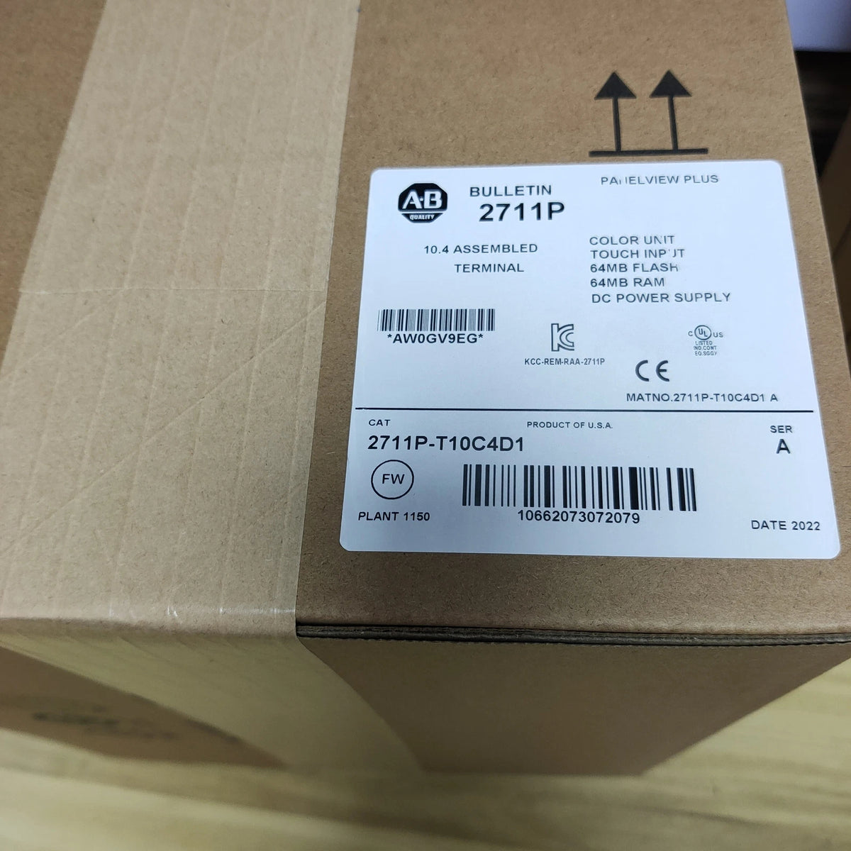 Allen-Bradley 2711P-T10C4D1 PanelView Plus 1000 HMI 10.4in 24VDC