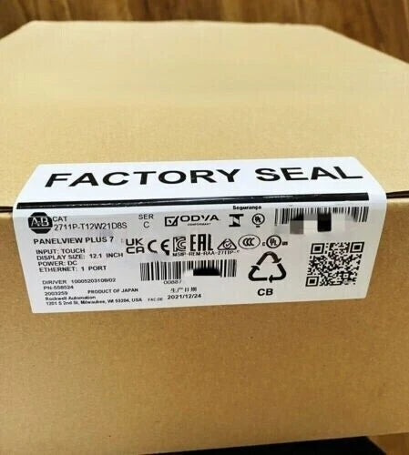 Allen-Bradley 2711P-T12W21D8S PanelView Plus 7 HMI 12.1in 1280x800 24VDC