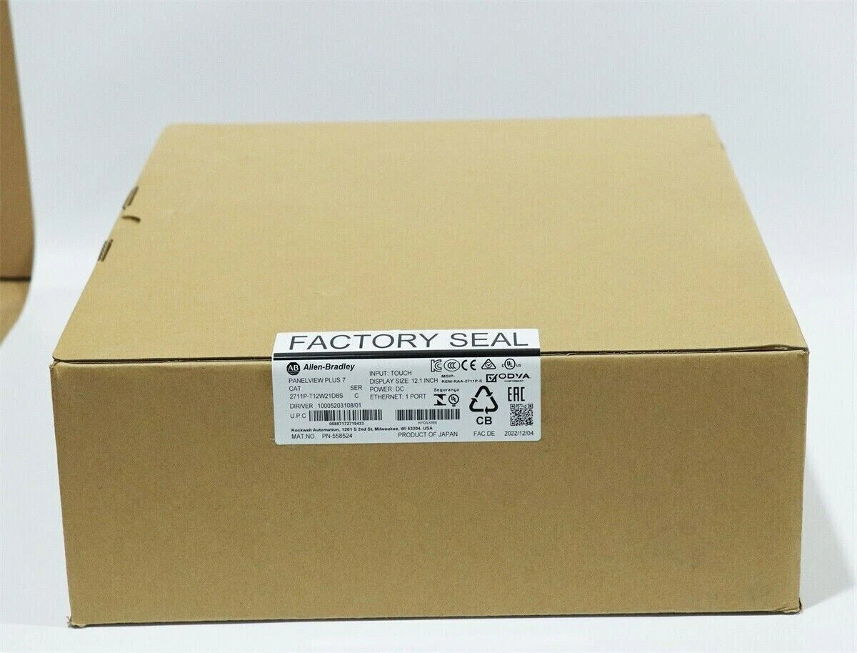 Allen-Bradley 2711P-T12W21D8S PanelView Plus 7 HMI 12.1in 1280x800 24VDC