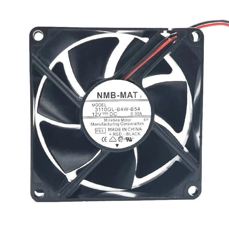 NMB-MAT 3110GL-B4W-B54 DC Axial Fan 12V 0.30A 80x80x25mm