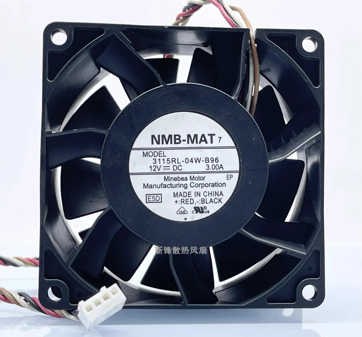 NMB-MAT 3115RL-04W-B96 DC Axial Fan 12V 3A 80x80x38mm Fast delivery