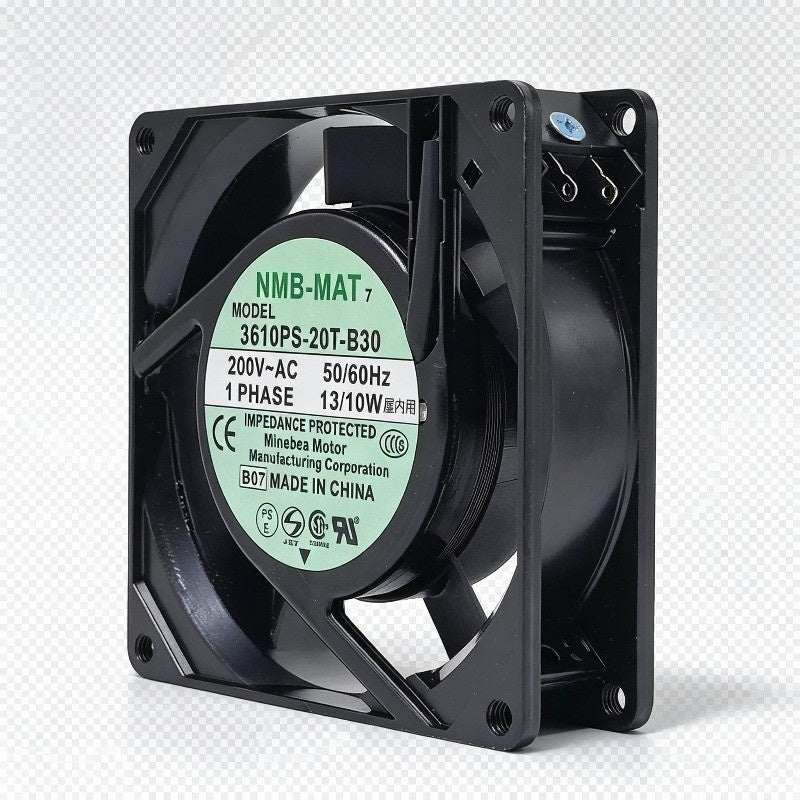 NMB-MAT 3610PS-20T-B30 AC Axial Fan 200VAC 92x92x25mm 50/60Hz