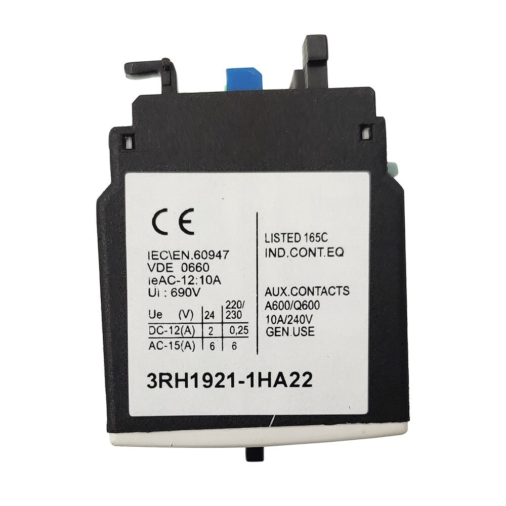 SIEMENS 3RH1921-1HA22 Contactor 2NO 2NC 10A