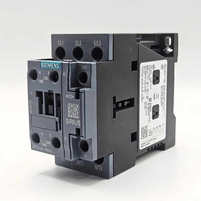 SIEMENS 3RT2025-1BB40 Contactor 24VDC Coil 17A AC-3 7.5kW