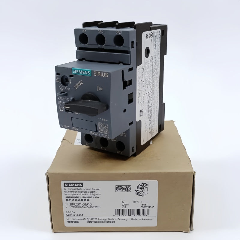 SIEMENS 3RV2011-0JA10 Circuit Breaker 3P 0.7-1A 690V