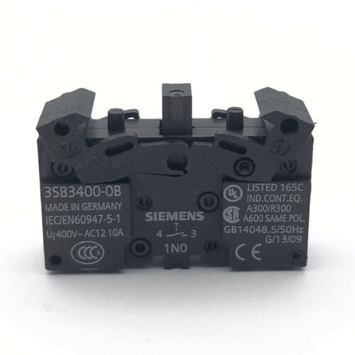 SIEMENS 3SB3400-0B Push Button Contact Block 1NC