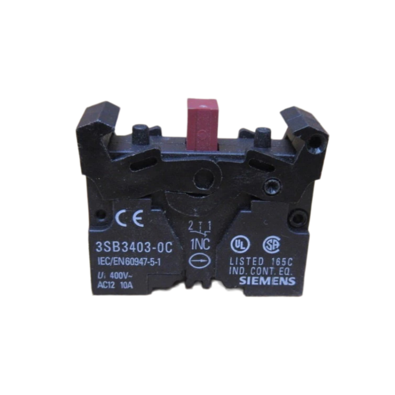 SIEMENS 3SB3403-0C 3SB3 Contact Block 1NC 10A 400V Spring Terminal