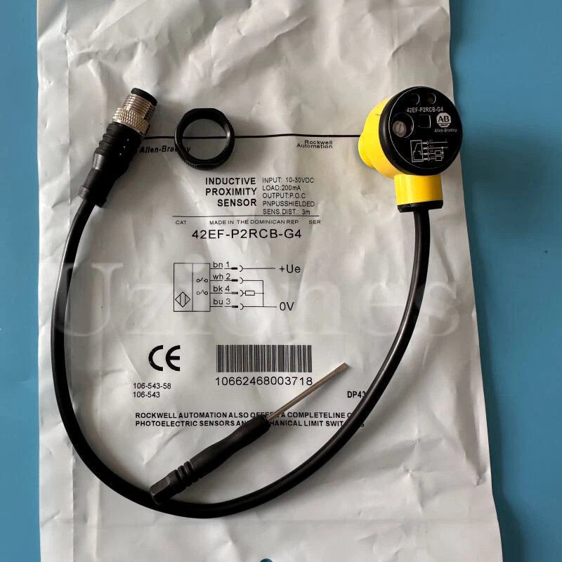 Allen-Bradley 42EF-P2RCB-G4 Photoelectric Sensor 10-30VDC PNP 4-Pin M12