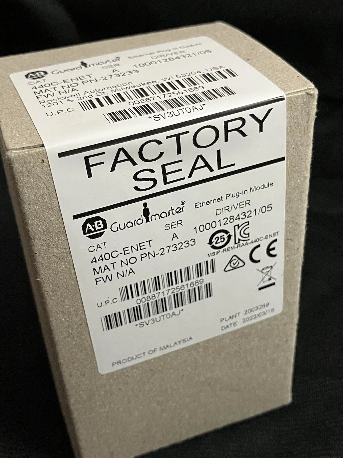 Allen-Bradley 440C-ENET Ethernet Communication Module 10/100Mbps EtherNet/IP