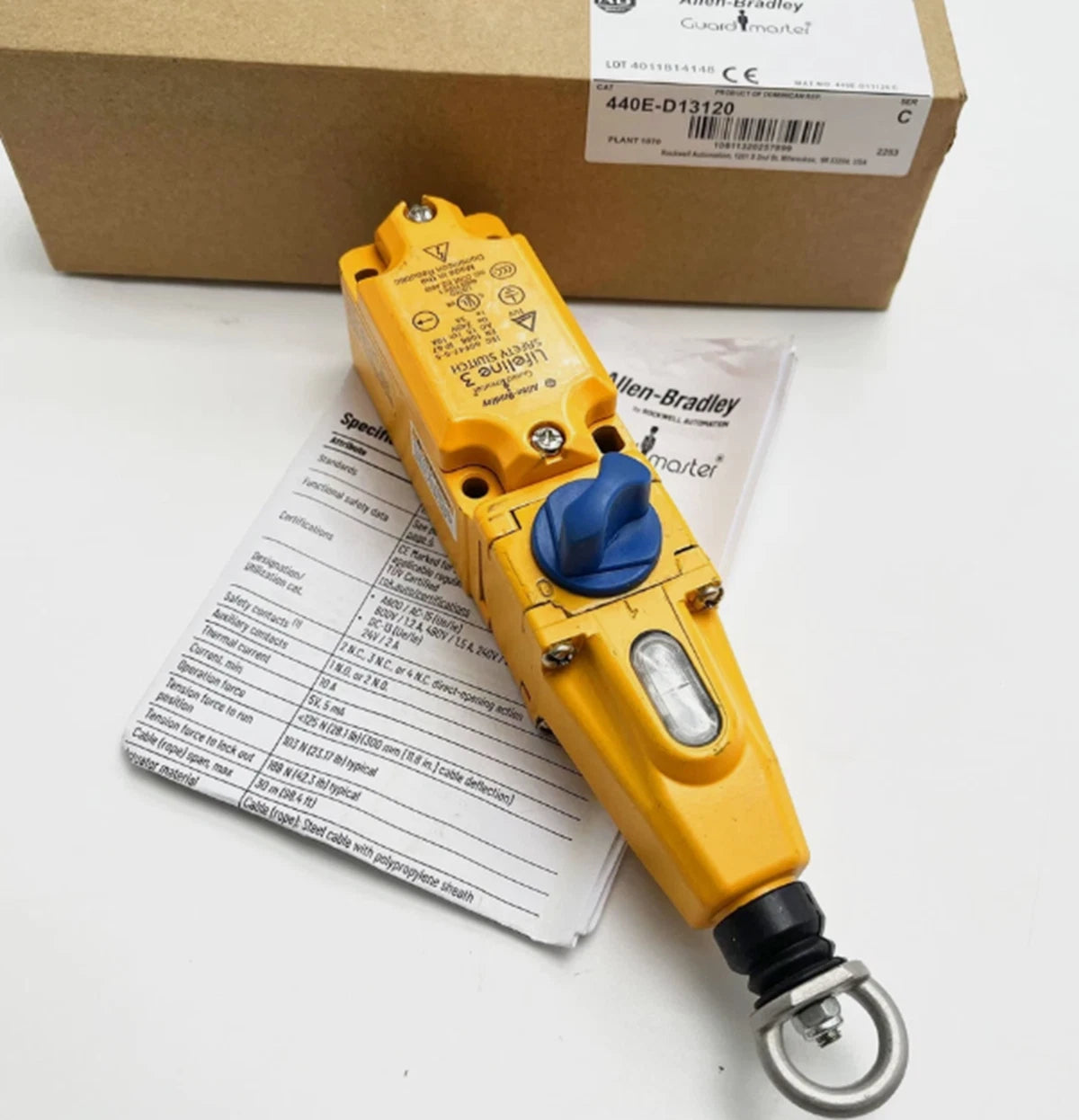 Allen-Bradley 440E-D13120 Emergency Cable Pull Switch 30m 2NC 2NO