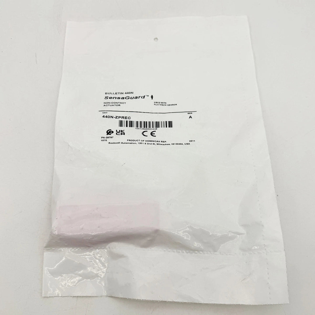 Allen-Bradley 440N-ZPREC Safety Switch Actuator Rectangular Plastic Series A