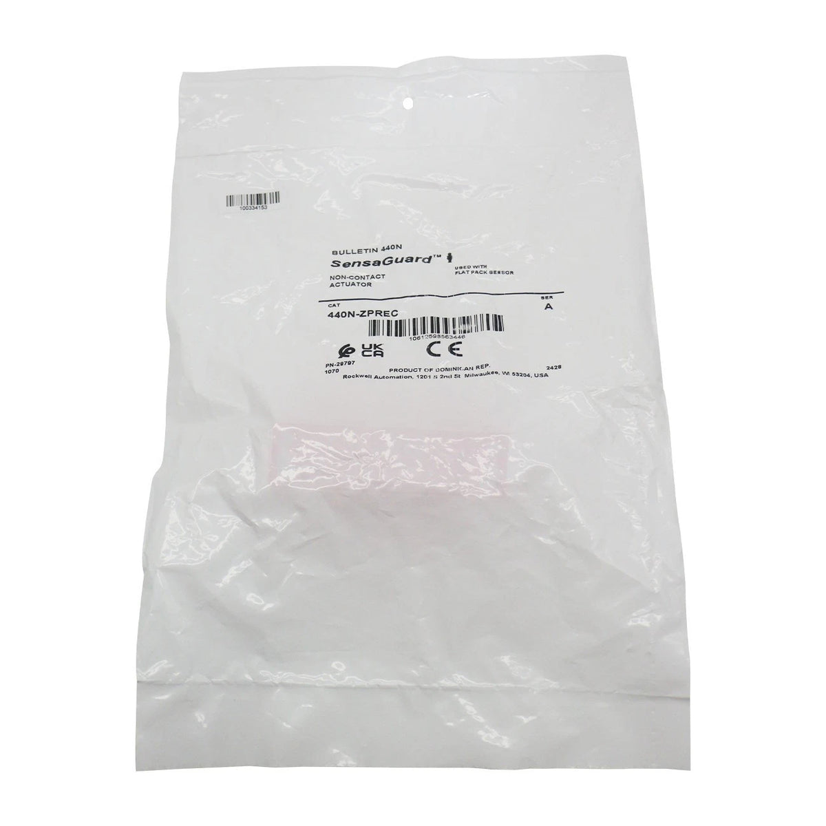Allen-Bradley 440N-ZPREC Safety Switch Actuator Rectangular Plastic Series A
