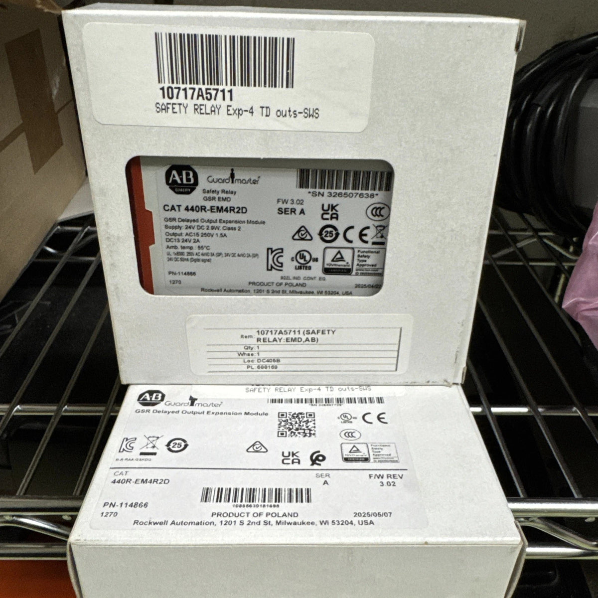 Allen-Bradley 440R-EM4R2D Safety Relay Expansion Module 24V DC 4NO Delayed