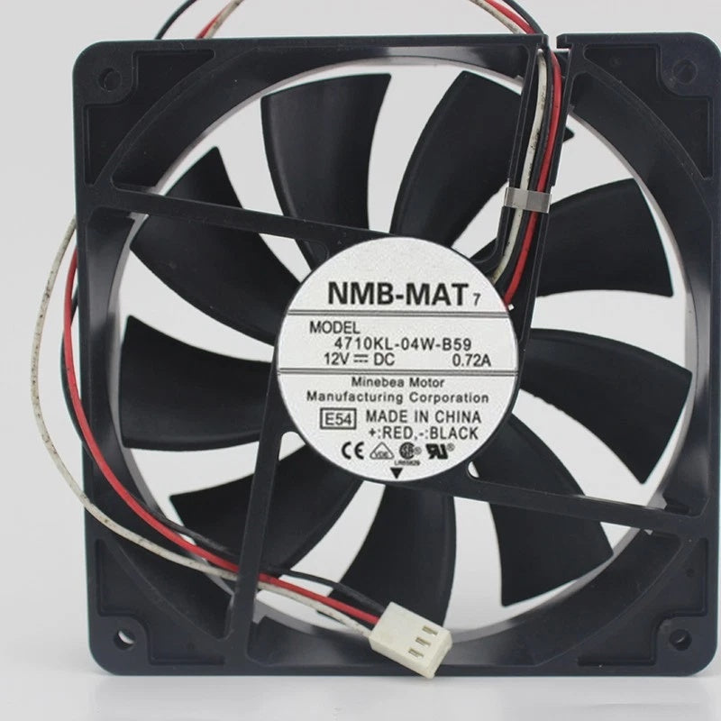 NMB-MAT 4710KL-04W-B59 DC Axial Fan 12V 119x119x25mm 2800RPM