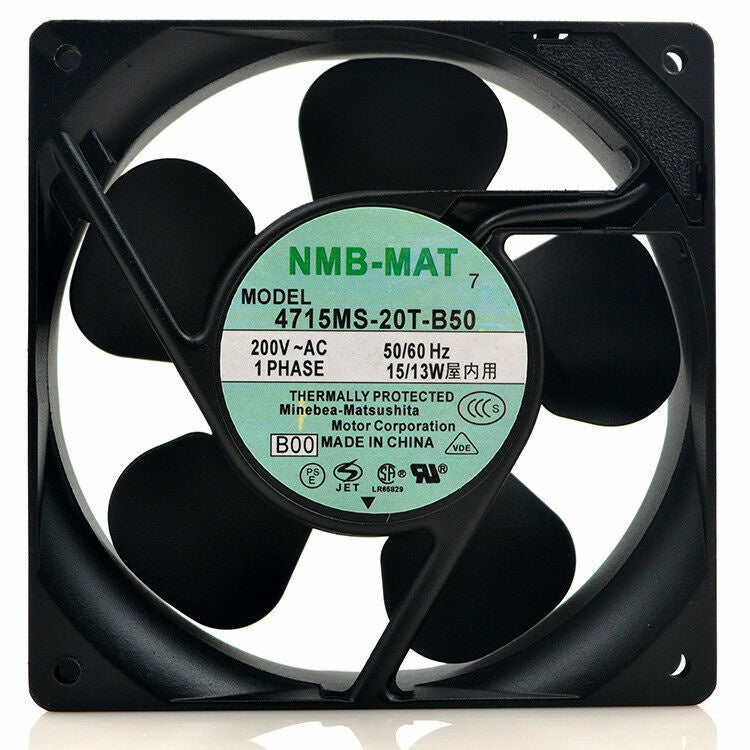 NMB-MAT 4715MS-20T-B50 AC Axial Fan 200VAC 119x119x38mm 50/60Hz