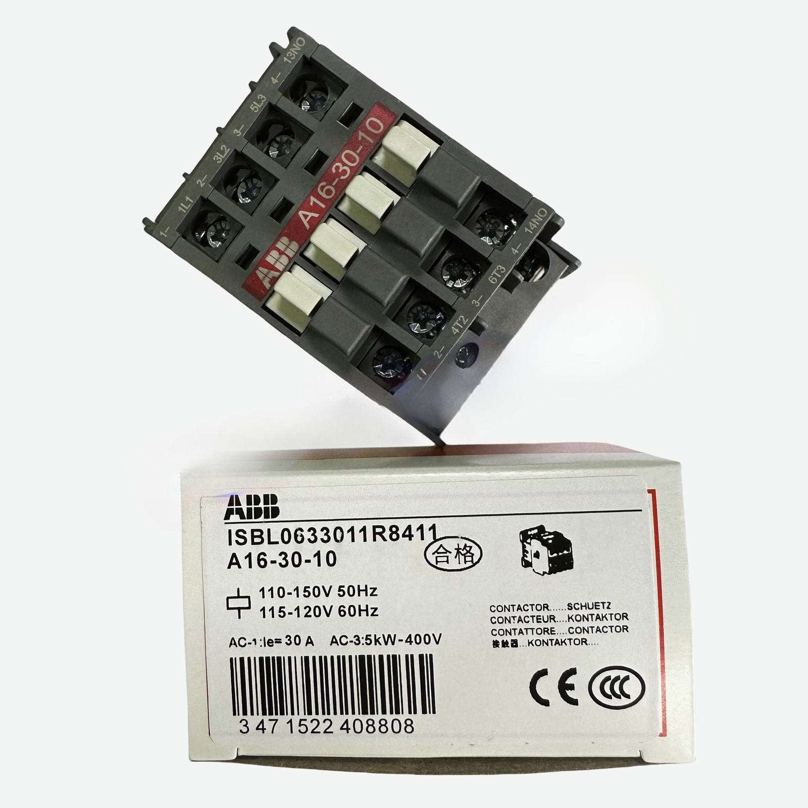 ABB A16-30-10 AC Magnetic Contactor Industrial Supplier