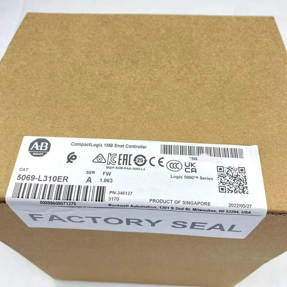 Allen-Bradley 5069-L310ER PLC Controller 1MB 16 I/O Modules 32 EtherNet/IP Devices